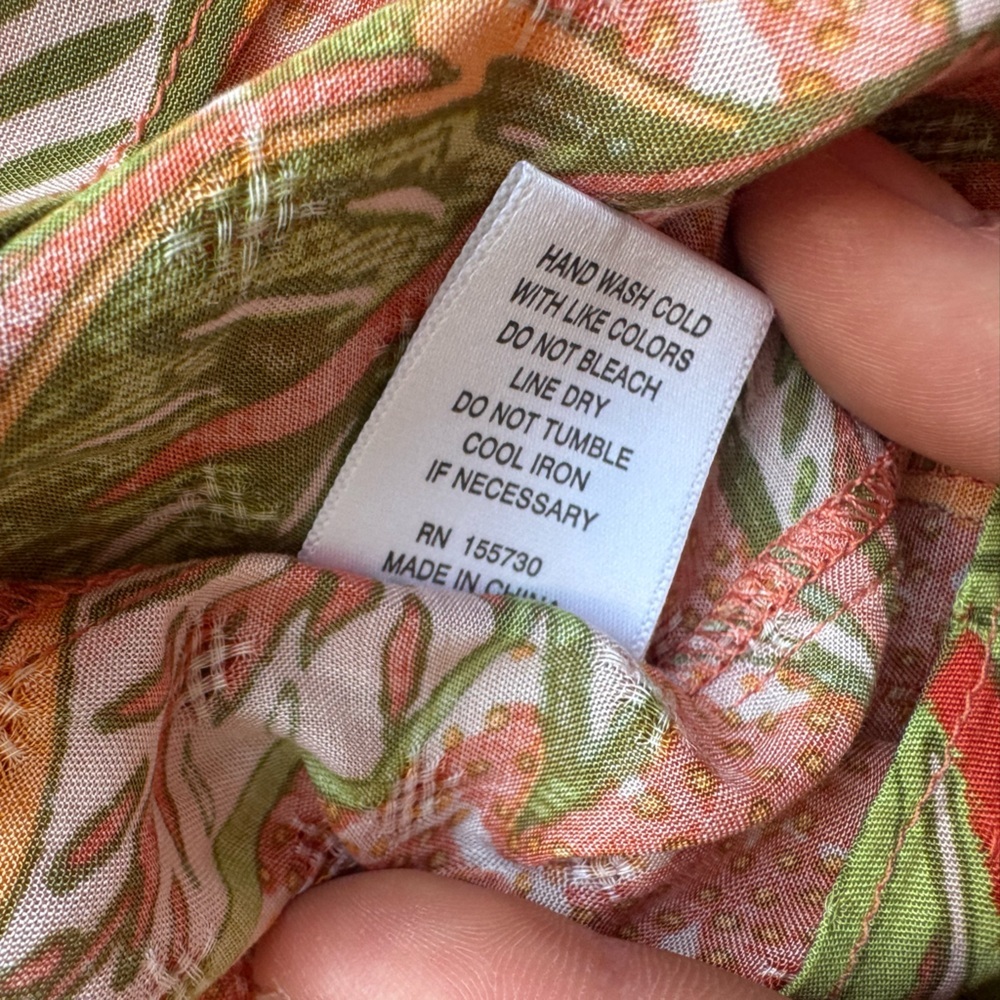 Rose+Olive Multi-Color Shirt For Summer Sleeves Layered Size S NWT - Picture 7 of 7